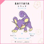 nom des pokemon en japonais - rattata