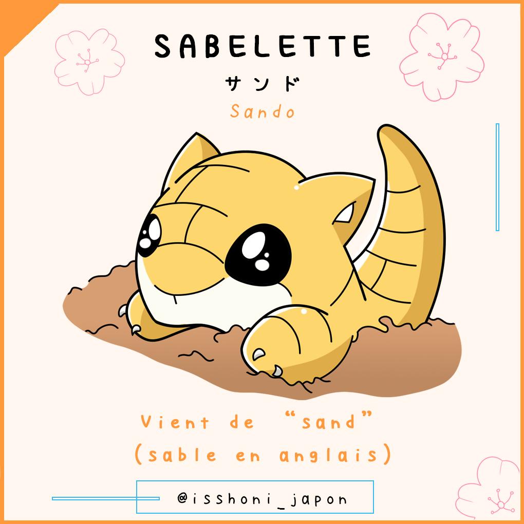 nom des pokemon en japonais - sabelette