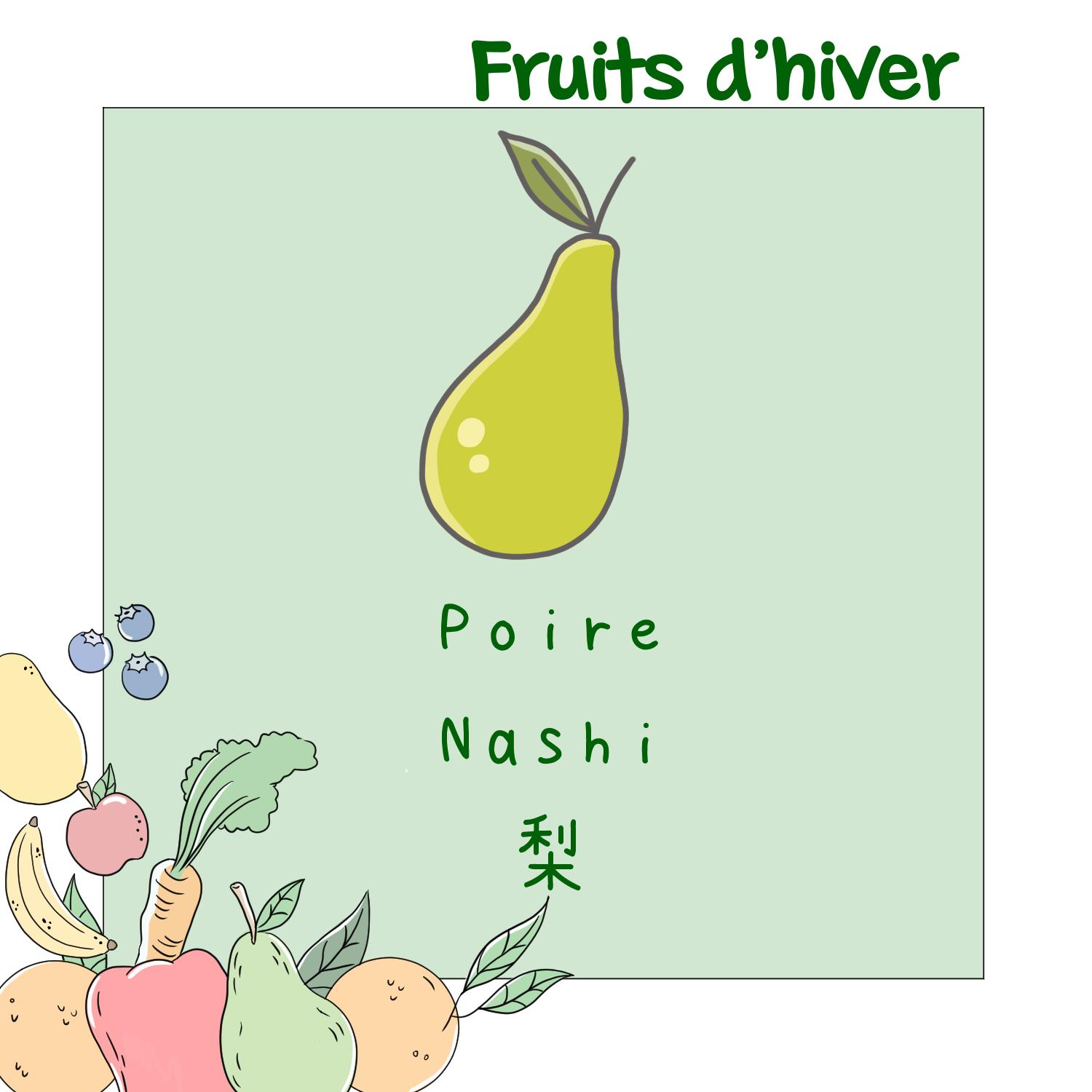 Fruits et légumes en japonais - Hiver 9