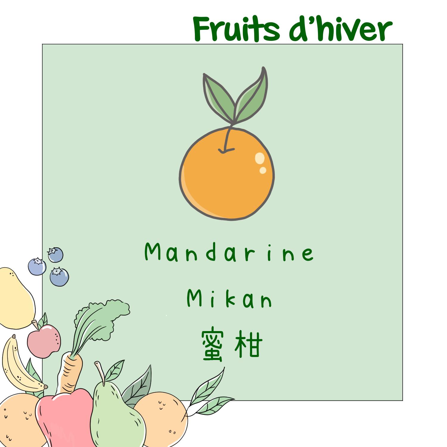 Fruits et légumes en japonais - Hiver 10
