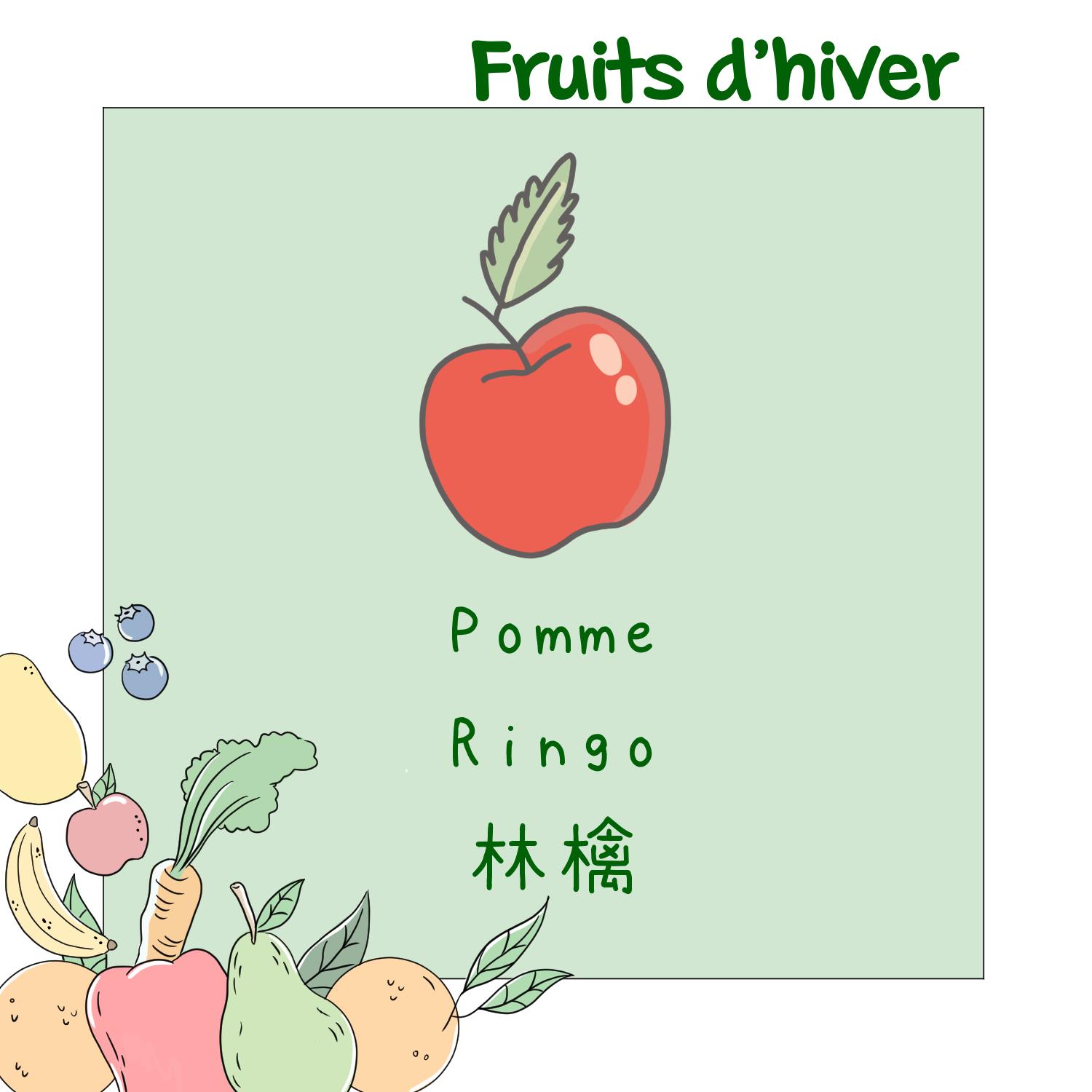 Fruits et légumes en japonais - Hiver 11