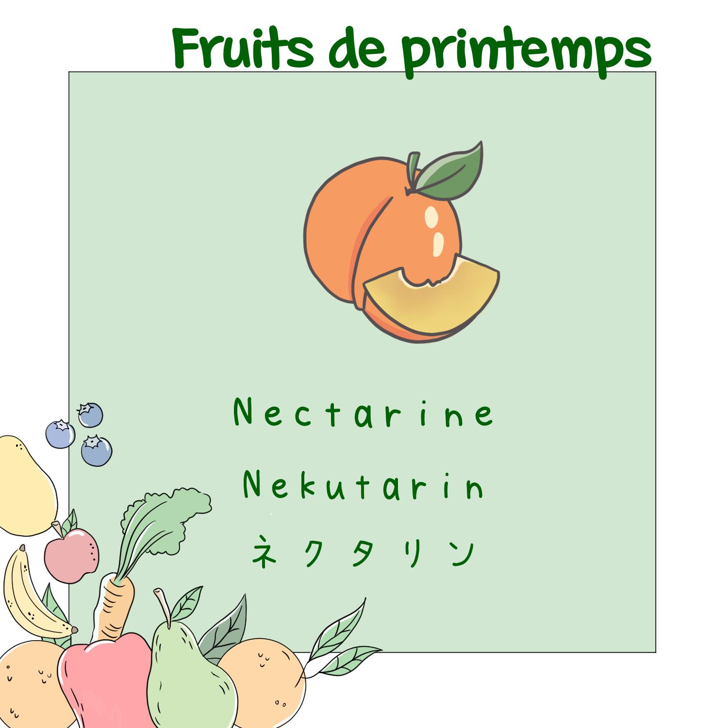 Fruits et légumes en japonais - Printemps 9